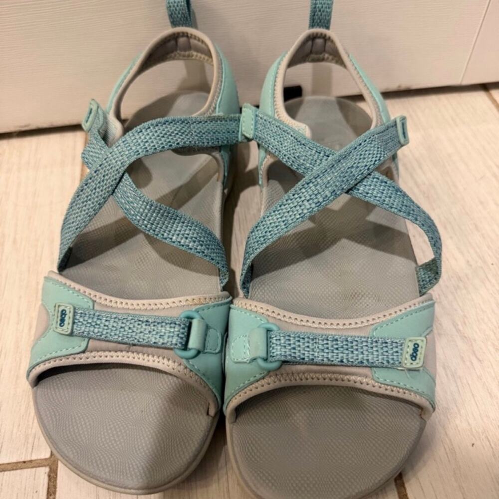 ABEO Pearl Walking Sandals Women’s Size 7 Aqua Blue Comfort Sport Sandals
